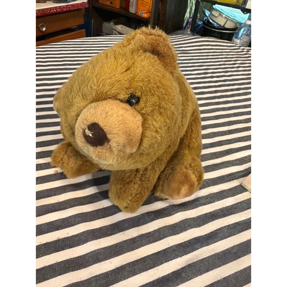 VTG Chosun International Brown Teddy Bear Shaggy Stuffed Animal 9 Inch 691857